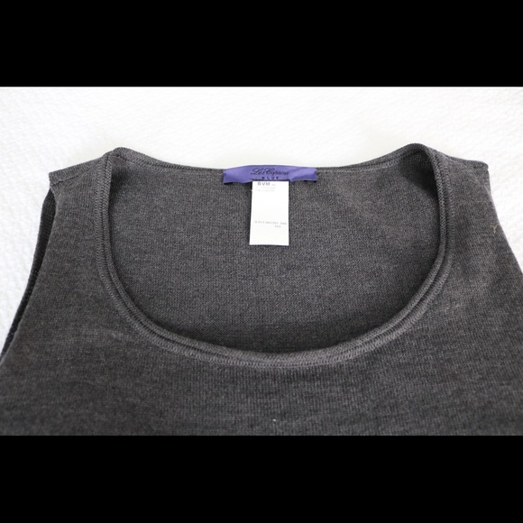 Les Copains Blue Wool Shell - Picture 2 of 4